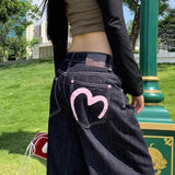 SHOPMOCHO Autumn Winter Women's Denim Jeans Y2K Wide Fit Baggy Jeans runge Harajuku Cowboy New In Pants Korean Jeans Punk Retro