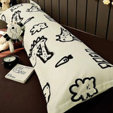 SHOPMOCHO 100% Cotton Pillow Cover Comfortable Pillow Case 90/120/150/180cm Long Bedside Cushion Cover Sweet Girl Pillow Covers Decorative