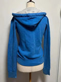 SHOPMOCHO 2025 new blue sweatshirt for women fall and winter gothic American retro casual bulk streetwear Y2K design Slim cardigan jacket