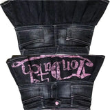 SHOPMOCHO Korean Kopo Style Retro Letters Sexy Spice Girls A Word Denim Skirt Women's Y2K New Fashion Harajuku Hip-Hop Dance Street Wear