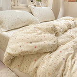 SHOPMOCHO Floral Style Duvet Cover Breathable Quilts Cover Single/Double/Queen Size Comforter Cover Home Bedding (Pillowcase Need Order)