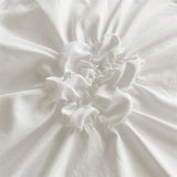 Shopmocho High Quality Three-dimensional Twist Flowers Bedding Set Queen Pinch Pleated Crafts Duvet Cover Set Double Blanket Cover Sets
