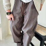 Shopmocho Mens Pants Casual Acrylic Pants Autumn Streetwear Fashion Personality Versatile Trend Comfort Wide-Leg Pants Men'S Clothing