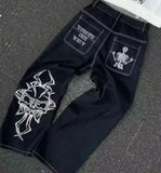SHOPMOCHO Streetwear Heavy Jeans Y2K Clothing Men Women Hip Hop Retro Pockets Baggy Cargo Pants Baggy Jeans Low Rise Wide Leg Trousers