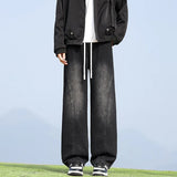 SHOPMOCHO Mens Jeans Man Pants Loose Fit Casual Trousers Straight Leg High Street American Style Spring Autumn New Trend