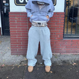 SHOPMOCHO Y2K Retro Sweatpants Double Waisted Embroidered Camouflage Pattern Wide Leg Pants Men Trend Casual Streetwear Unisex Baggy Pants