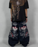 SHOPMOCHO Y2K American Jeans Mens Oversized Retro Hip-Hop Wide-Leg Pants Harajuku Trend Rock Women Straight Pants