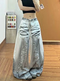 SHOPMOCHO 2026 Ropa Y2K Grunge Dirty Washed White Baggy Women's Ripped Jeans Pants For Woman Clothing Wide Leg Gothic Loose Long Trousers