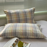 SHOPMOCHO 100 Cotton Pillowcase 2 PCS Colorful Stripe Pillow Case Bedding Black Pillow Cover Envelope Pillow Case Cover Nordic Sling