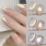 Shopmocho 10ml Green Cat Magnetic Gel Ultra Shine Holographic Glitter Semi Permanant Soak Off UV LED Gel Varnish For Manicure