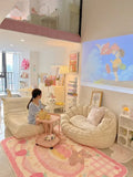 SHOPMOCHO Cute Shaped Flower Bedroom Bedside Mat Home Girly Living Room Coffee Table Rugs Cloakroom Leisure Area Carpets Ковер Tapis 러그