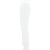 Shopmocho Women Summer Full Length Gazue Pants Straight Elastic High Waist Female New Sexy Slim Long Trousers Casual Lace Hollow Out Pants