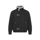 SHOPMOCHO American Aircraft Button Pocket Zipper Stand-Up Collar Parka For Men And Women Inner Wool Thickened Bomber Fashion Jacket