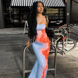 Shopmocho Sexy Strapless Print Tube Maxi Dress Women Off Shoulder Backless Stretch Long Sundress Summer Beach Y2K Clothes