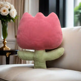 SHOPMOCHO Fashion Tulip Flower Embrace Pillows Nordic Living Room Sofa Cushion Decoration Home Bedside Car Backrest Office Chair Decor