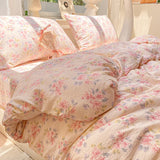 SHOPMOCHO Floral Style Duvet Cover Breathable Quilts Cover Single/Double/Queen Size Comforter Cover Home Bedding (Pillowcase Need Order)