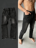 SHOPMOCHO American Retro Clothing Angel Print High-waisted Jeans Men Y2K High Street Trend Washed Oversized Floor-length Pants Women