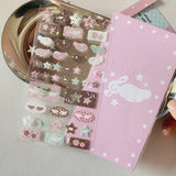 Shopmocho 4pcs/set Korean Ins Cute Musical Note Strawberry Sticker Girls Journal Handbook DIY Scrapbooking Kawaii Decoration Sticker Gift