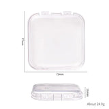 SHOPMOCHO 20/10 Pieces Empty Nail Boxes For Packaging Square Shape Box Wholesale Nail Tips Press On Nail Packaging Case Small Business