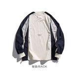 Shopmocho Retro Long-sleeved Sweater Men and Women in The Spring Couples Loose Casual Round Neck Pullover College Style Versatile Leisure