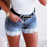 Shopmocho High Waist Denim Shorts Tassel Frayed Hole Women's Hot Pants Hot Sale Of The Season Trendy Casual Fashion Shorts for Women from