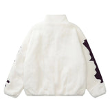 SHOPMOCHO Street Retro Stand Up Collar Loose Oversize Lamb Wool Cotton Coats for Men Winter Clothing Padding Men's Winter Jacket