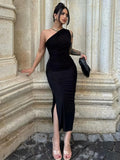 Shopmocho Summer Maxi Dress Women Sexy Split Fashion Sleeveless Backless Slim Dress Female Casual Streetwear Club Elegant Party Dresses