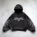 SHOPMOCHO Korean Fashion Simple Gray Double Sided Oversized Zipper Hoodie Women Y2K New Harajuku Gothic Casual Joker Couple Sweatshirt