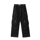 SHOPMOCHO American Vintage Hiphop Cargo Pants Women Multi Pocket Loose Lazy Wide Leg Trousers Straight Casual Street Gothic Harajuku Pants