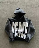 SHOPMOCHO American New Fashion Oversized Pattern Printed Zipper Hooded Sweater Men Y2K Gothic Harajuku Hip Hop Popular Couple Hoodies