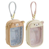 Shopmocho Rilakkuma Korilakkuma Clutch Bag Key Chain Couple Anime Relax Bear PU Coin Purse Pendant Jewelry Storage Key Wallet Kids Gift