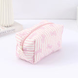 Shopmocho 1 pc exquisite bowknot single-layer pencil case, floral pattern design storage bag, a must-have for back to school season