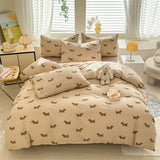 SHOPMOCHO Floral Style Duvet Cover Sets Single/Queen/King Soft Washed Cotton Bed Cover Sets 240x220 Bedding Sets
