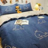 SHOPMOCHO 1pc Cartoon Duvet Cover 220x240 Bed Cover Kids Bedding Comforter Case Soft Quilt Cover (No Pillowcase No Sheet)