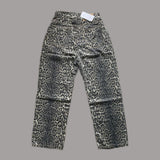Shopmocho Women's Jeans Leopard High Waist Hip Hop Straight Fashion Pants Streetwear Harajuku Y2K Style Female Wide Leg Denim Trousers