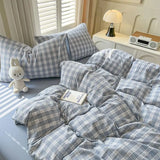 SHOPMOCHO Classic Duvet Cover Set with Pillowcases Flat Sheet Nordic Style No Comforter 2025 New Bedding Kit Double Twin Size Bed Linens