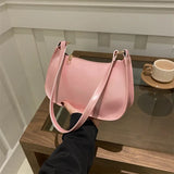 Shopmocho Vintage Patent Leather Shoulder Bag Fashion Women's Handbags Casual Designer Hobos Underarm Bag