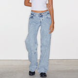 Shopmocho Women Wide Leg Jeans Casual High Waist Baggy Boyfriend Denim Pants Y2K Straight Streetwear Jeans Mom Jeans Trousers