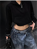 SHOPMOCHO Blue Womens Jeans High Waist Vintage Design Hip Hop Straight Baggy Denim Pants Street Y2K American Style Wide Leg Denim Trouser