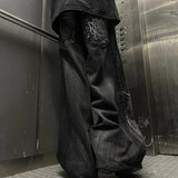 SHOPMOCHO Y2K Baggy jeans Gothic Oversized embroidered spider patchwork wide leg pants American hip hop street style men women floor pants