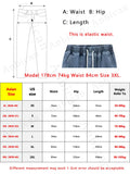 SHOPMOCHO Spring Summer Men's Cargo Jeans Slight Stretch Cotton Denim Jogger Pants Black Blue Streetwear Baggy Jeans