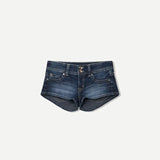Shopmocho Y2k Zipper Denim Mini Shorts For Women Sexy Low Waist Pocket Peachy Bottom Short Jeans Female Chic Street Evening Club Partywear
