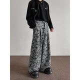 Shopmocho 2025 Spring NEW men pants Pattern Baggy Casual Sweatpants Hip Hop gothic men women wide leg trousers streetwear Fashion trend
